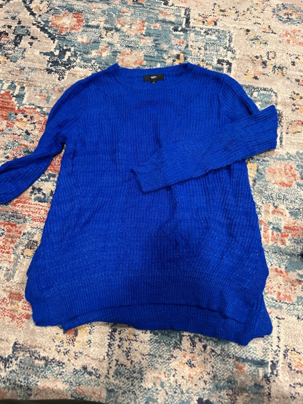 Mossimo Supply Co. Royal Blue Knit Sweater